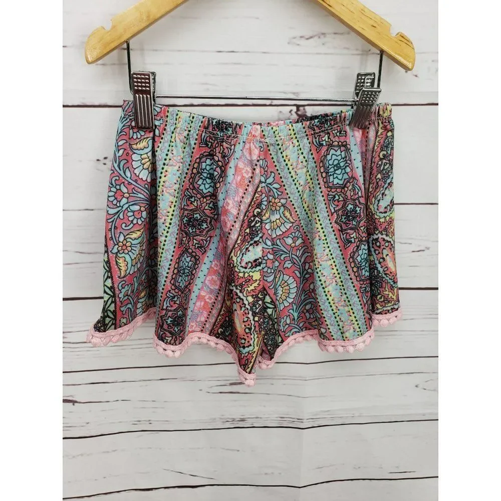Little Mass girls medium Boho pull on boutique‎ shorts
